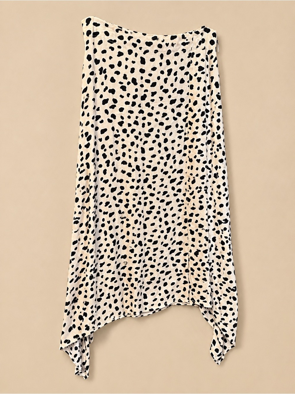 Lulus Cheetah Print Asymmetrical Midi Skirt S